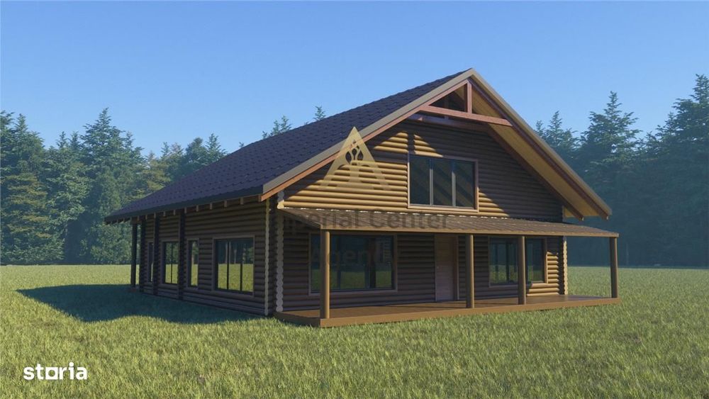 Casa La Munte  Lemn Masiv De Lux Din Lemn De Vanzare Cu Finalizare In
