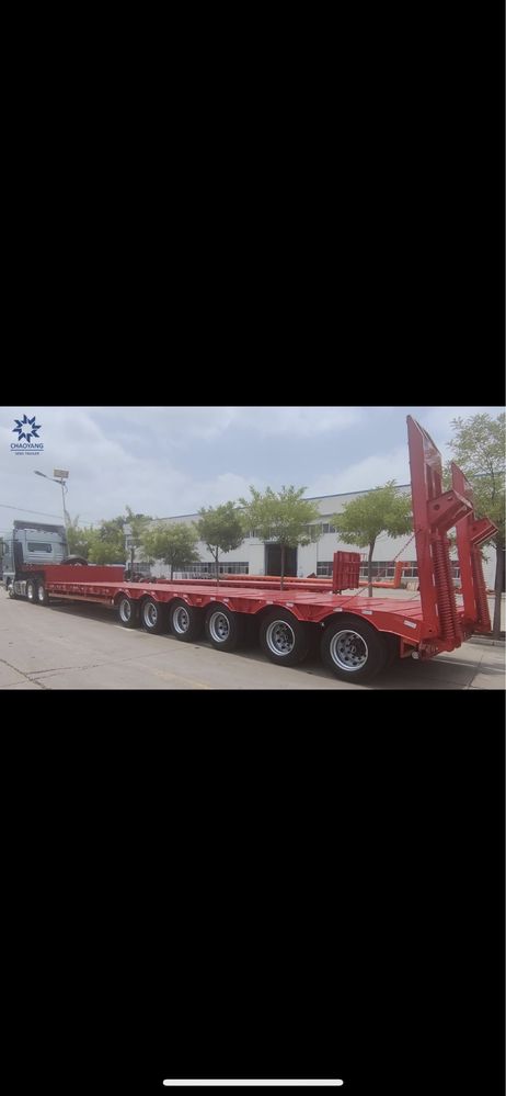 低平台半拖車 - 貨物運輸服務    low bed semi Trailer. Трал услуга