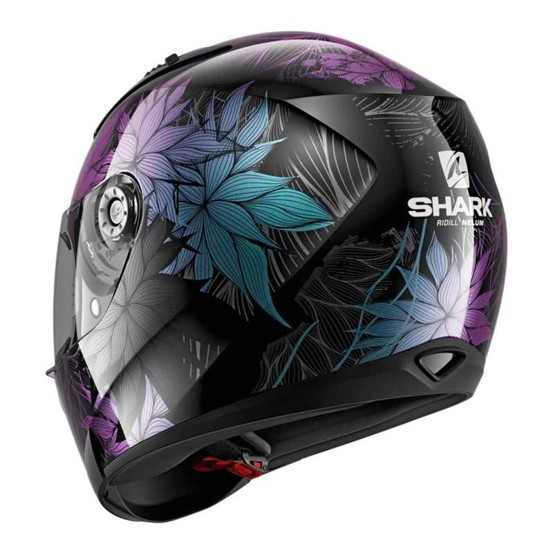 Каска за мотор SHARK RIDILL 1.2 NELUM PURPLE  очила, размери XS,S,M!