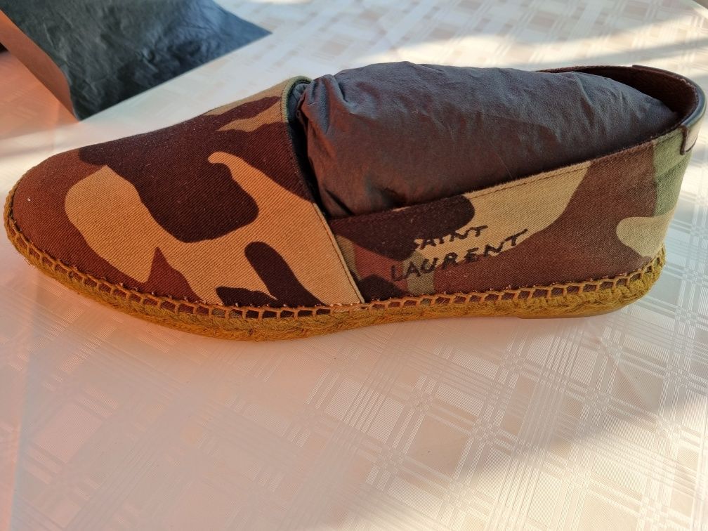 Espadrile Saint Laurent camouflage