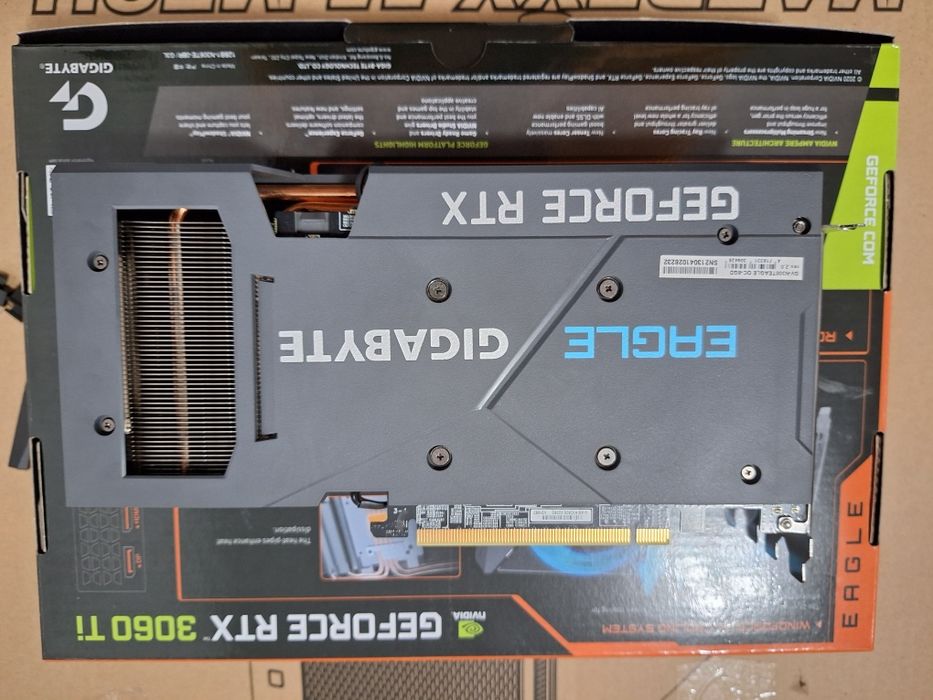 Placa Video GIGABYTE GeForce RTX 3060 Ti EAGLE OC LHR 8GB GDDR6 256-bi