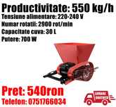 Zdrobitor Electric Struguri Fructe 700 W 550 kg/h +LIVRARE GRATUITA AR
