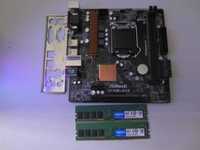 Дъно Asrock H110M-DVS +  8GB DDR4