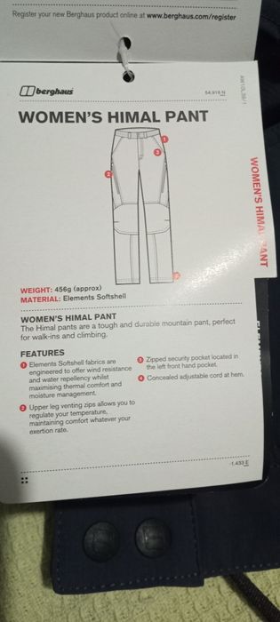 Дамски туристически панталон berghaus