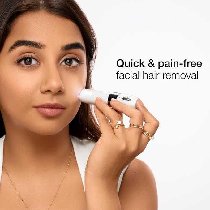 Тример за епилация на лицето Braun FACE FS1000, На батерии, Бял