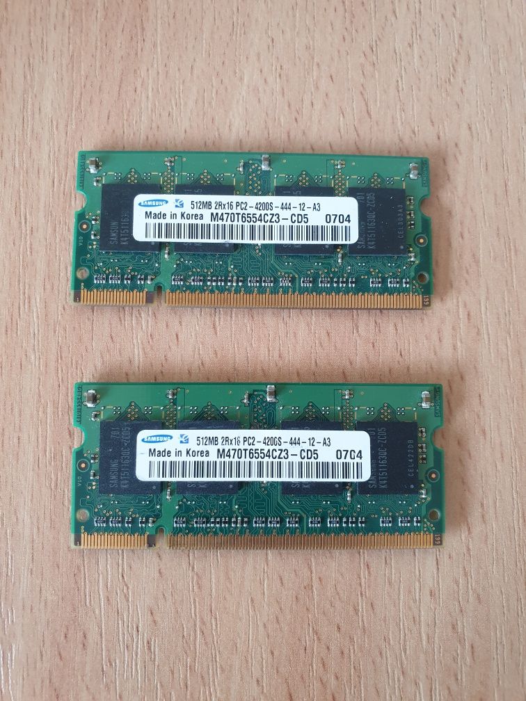 Memorii ram laptop 1Gb 2Gb 4Gb DDR 2 diverse modele