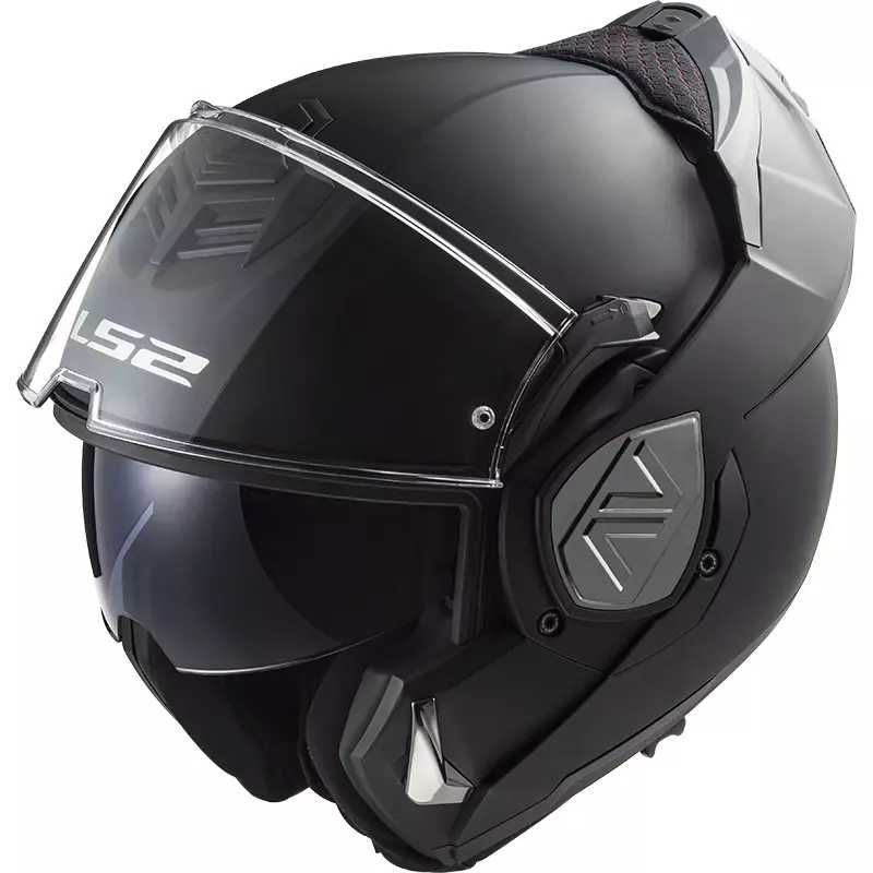 Отваряема мото каска LS 2 ADVANT Solid Black,S 55-56см.очила NEW