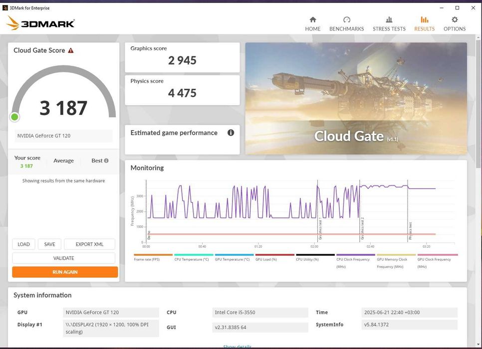 Placa video Low Profile  SFF Nvidia GT 120 ,1G DDR2 128 bit HDMI DVI