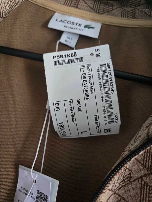 Trening Lacoste ORIGINAL, mărimea L / preț fix
