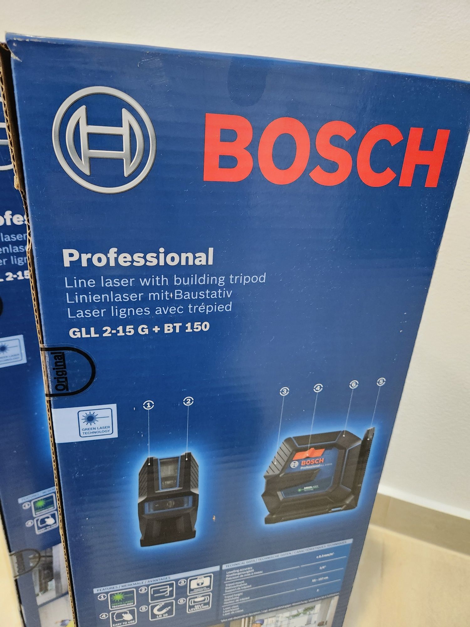Nivela laser cu trepied bosch GLL 2-15 G+BT 150