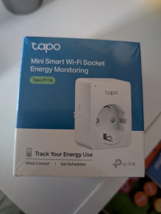 Set 2 prize inteligente TP-LINK Tapo P110, Wi-Fi, 3680W, 16A, alb
