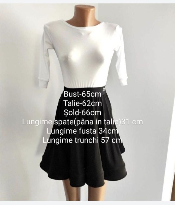 Set fustă +body catifea 6 ani făcut pe comandă