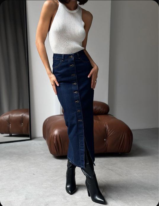 Levi’s, джинсовая юбка.