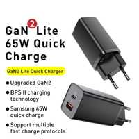 Зарядное устройство Baseus GaN2 Lite Quick C+U 65W