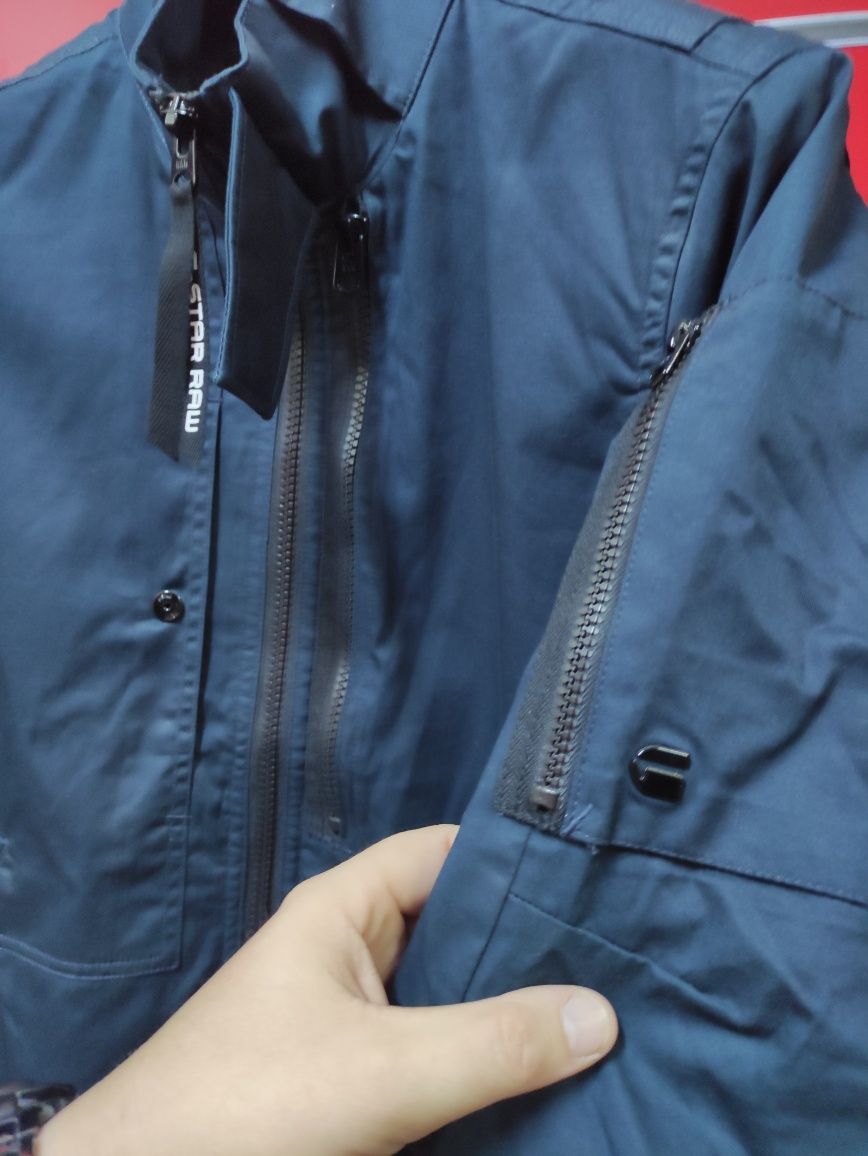 Оригинално мъжко яке G-star Raw Rackam M , L джи стар синьо