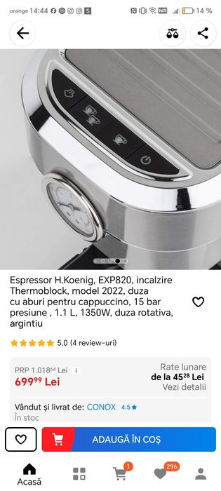 Expresor cafea H. Koening