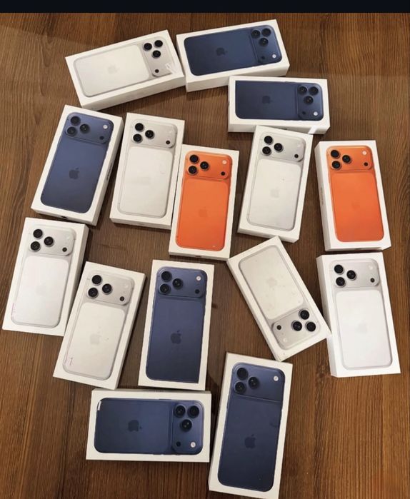 iPhone 17 Pro Max 1TB SIM silver orange blue