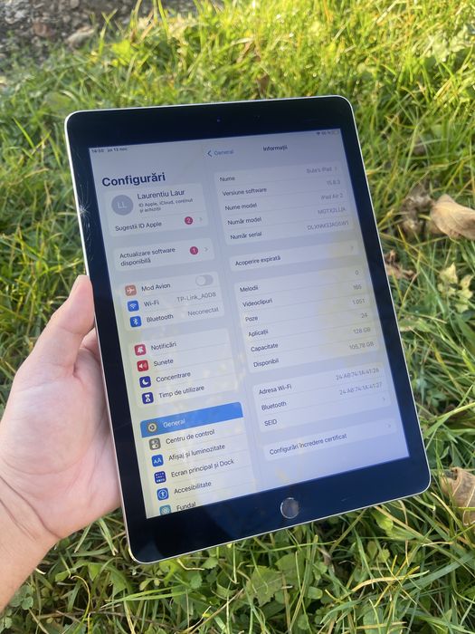 Tableta Apple Ipad Air 2 Impecabila 128GB Grey Trimit Schimb Pret fix