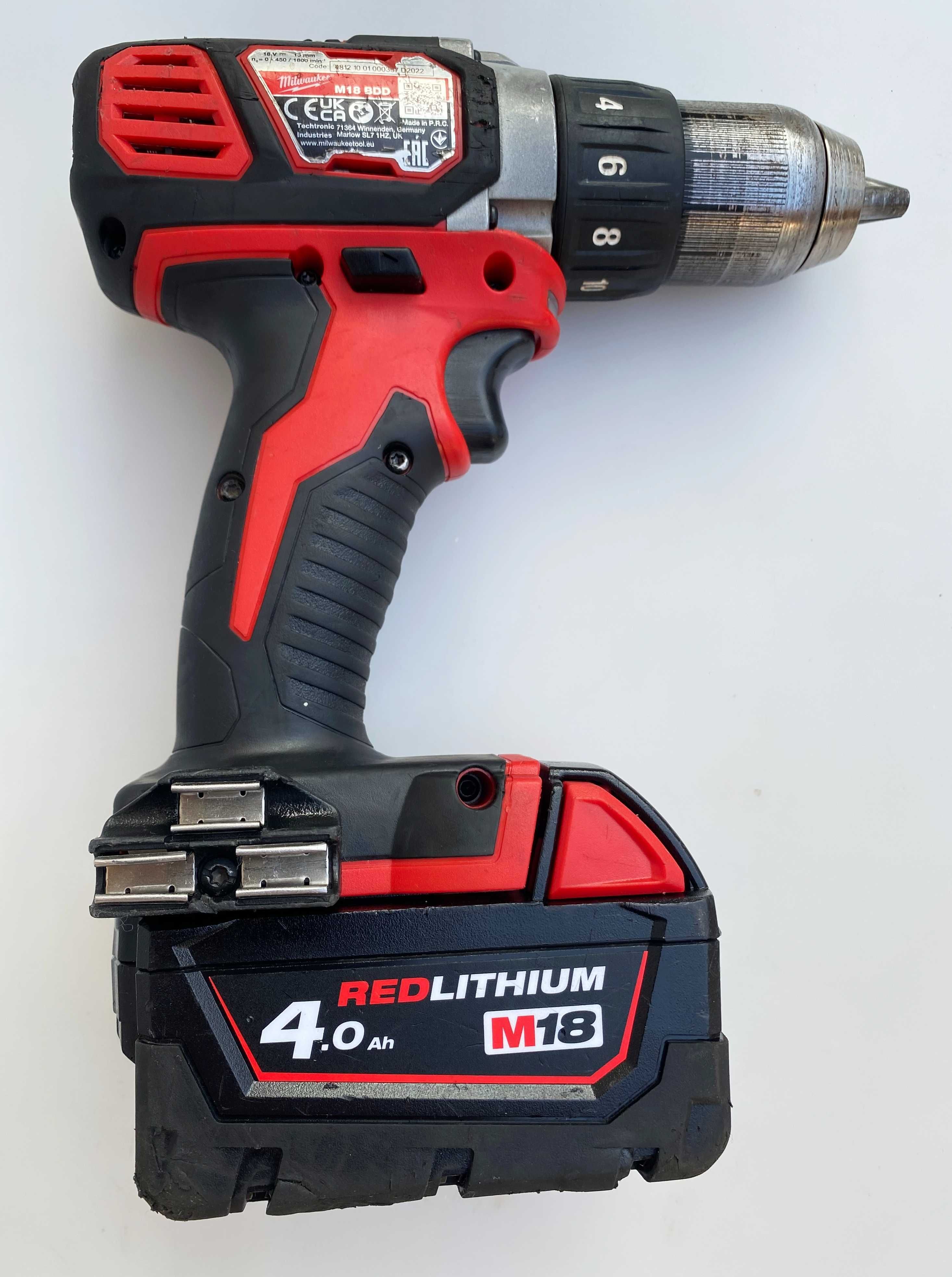 Milwaukee M18 BDD - Акумулаторен винтоверт 2x18V 4.0Ah 2022г.