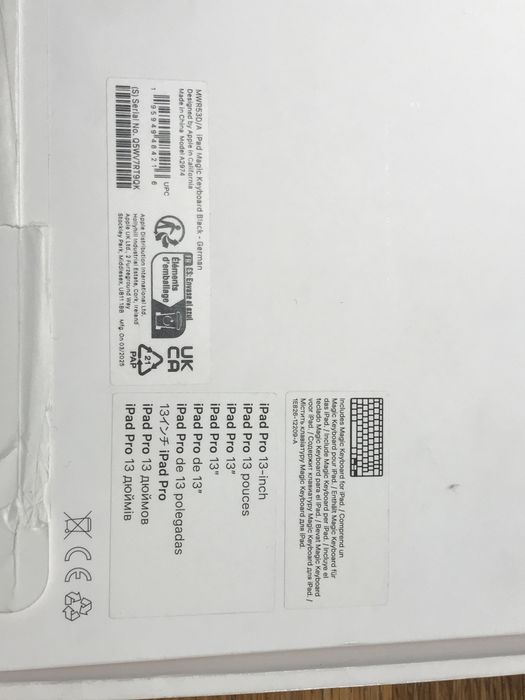 Tastatura Ipad Pro M4/M5 13 inchi originala German