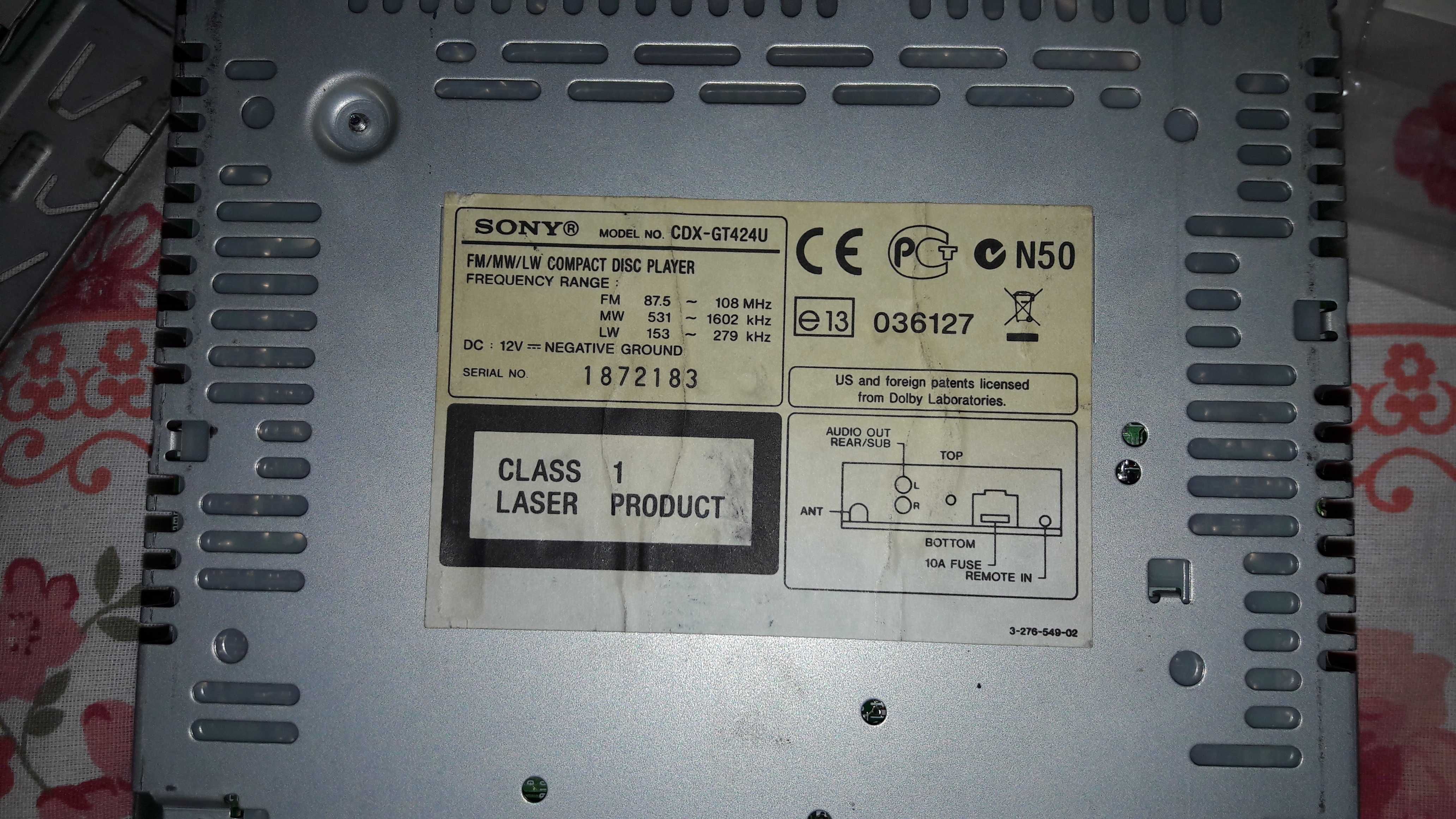 aвторадио CD - USB SONY