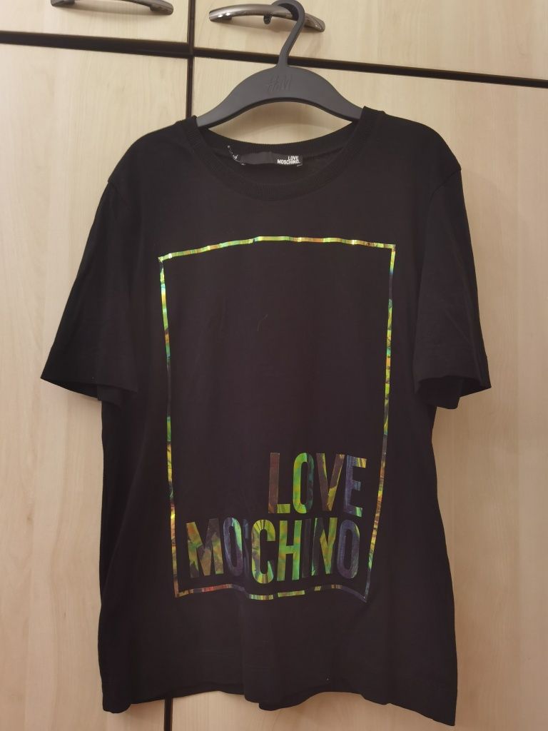 Tricou Love Moschino, negru, original, nou nout