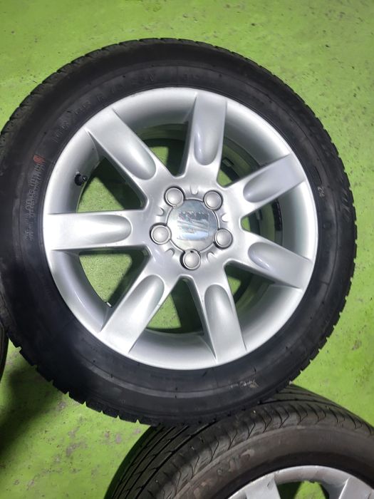 15 5x100 Seat Ibiza Vw Polo Skosa Fabia 195/55/15