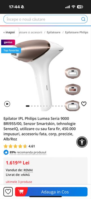 Epilator IPL Phillips 9000