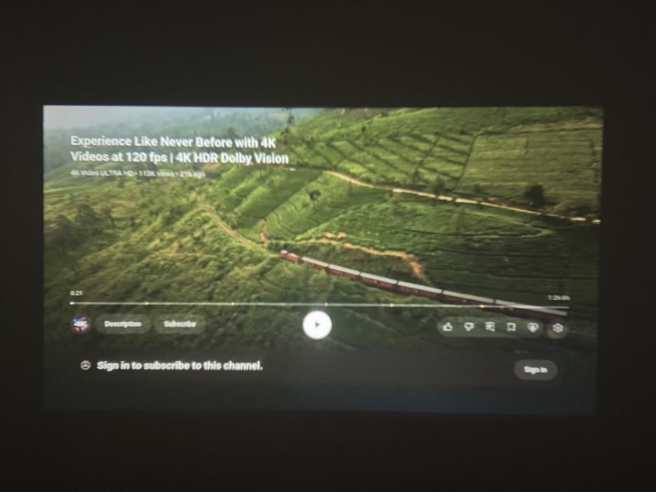 Proiector portabil SMART, Android, wifi, 4k, alb, nou, full!