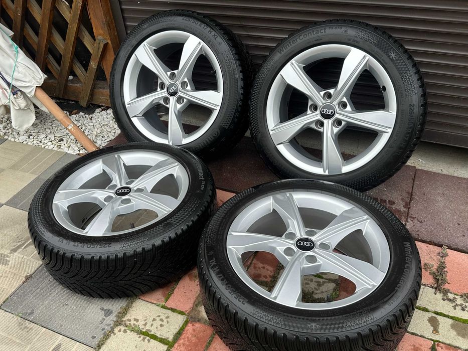 Jante Audi R17 anvelope iarna 225/50/17 Continental dot 2024