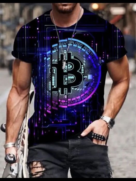 Тениска блуза крипто биткойн bitcoin btc