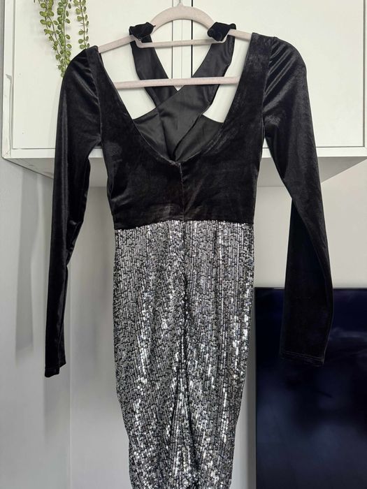 Официална къса рокля с пайети Asos LUXE