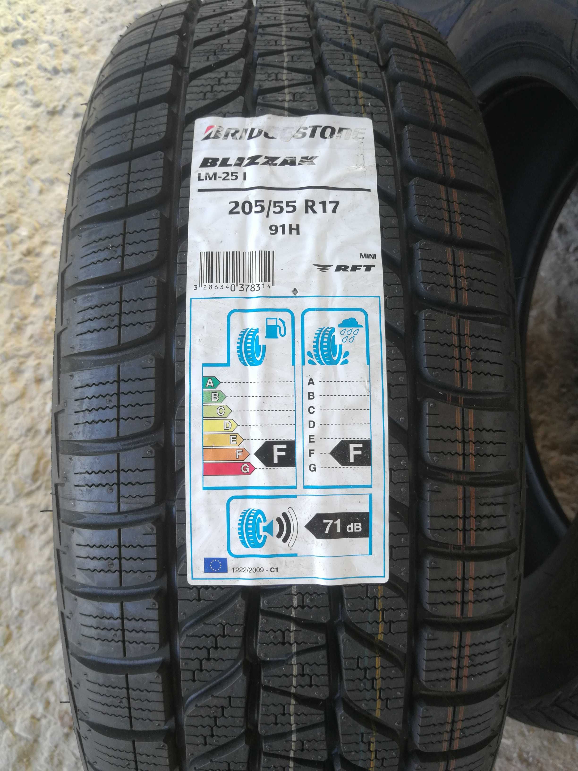 2 Нови зимни гуми R17 205/55 Bridgestone Blizzak LM-25I* RUN-FLAT 91H