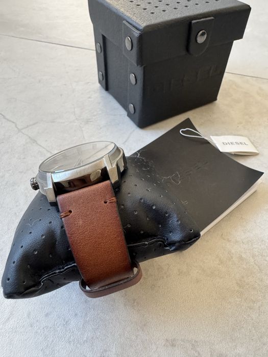 Ceas original Diesel bărbați,curea piele naturală,nou în cutie,cadou