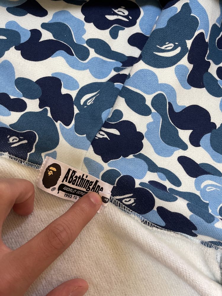 Bape ABC Hoodie Blue Camo