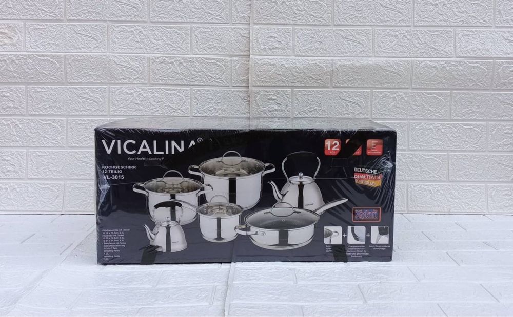 Набор кастрюль Vicalina с чайник  (VL3015)