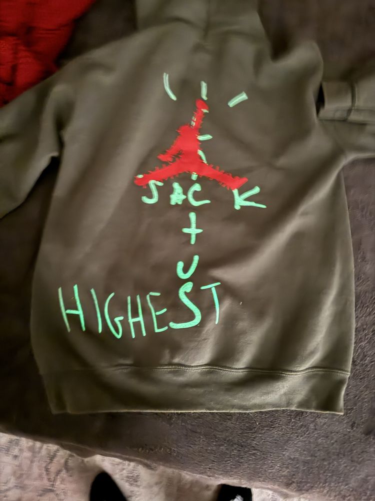 Jordan Travis scott highest hoodie