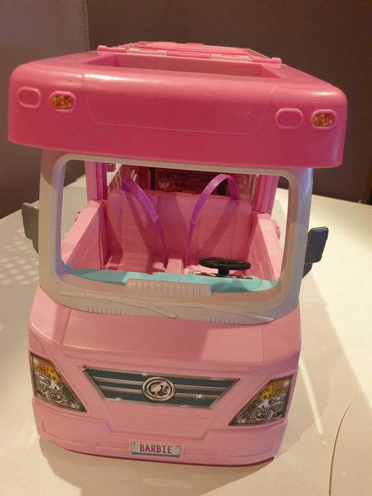 Caravana jucarie van cu barcă masina barbie ieftina cadou fetițe