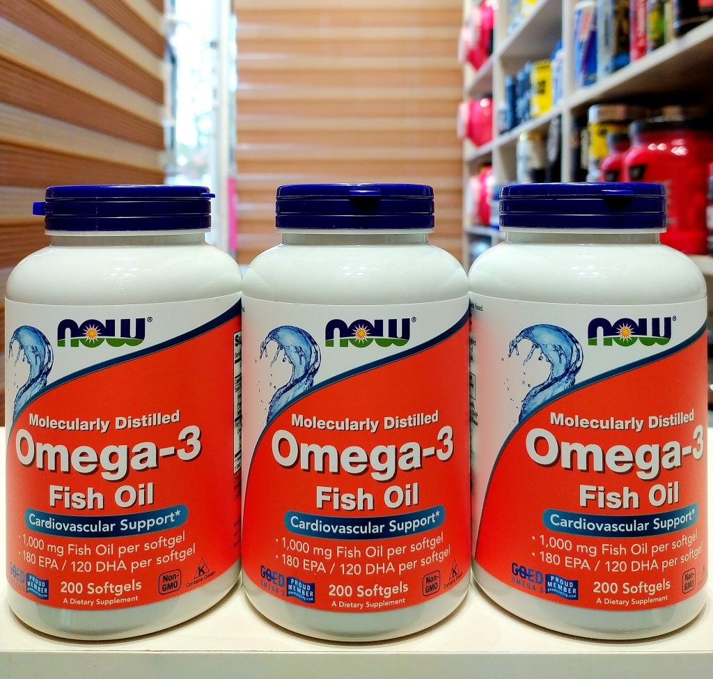 Omega 3 от Now Foods 200 капсул.