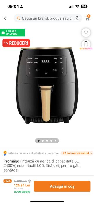 Airfry capacitate 6L