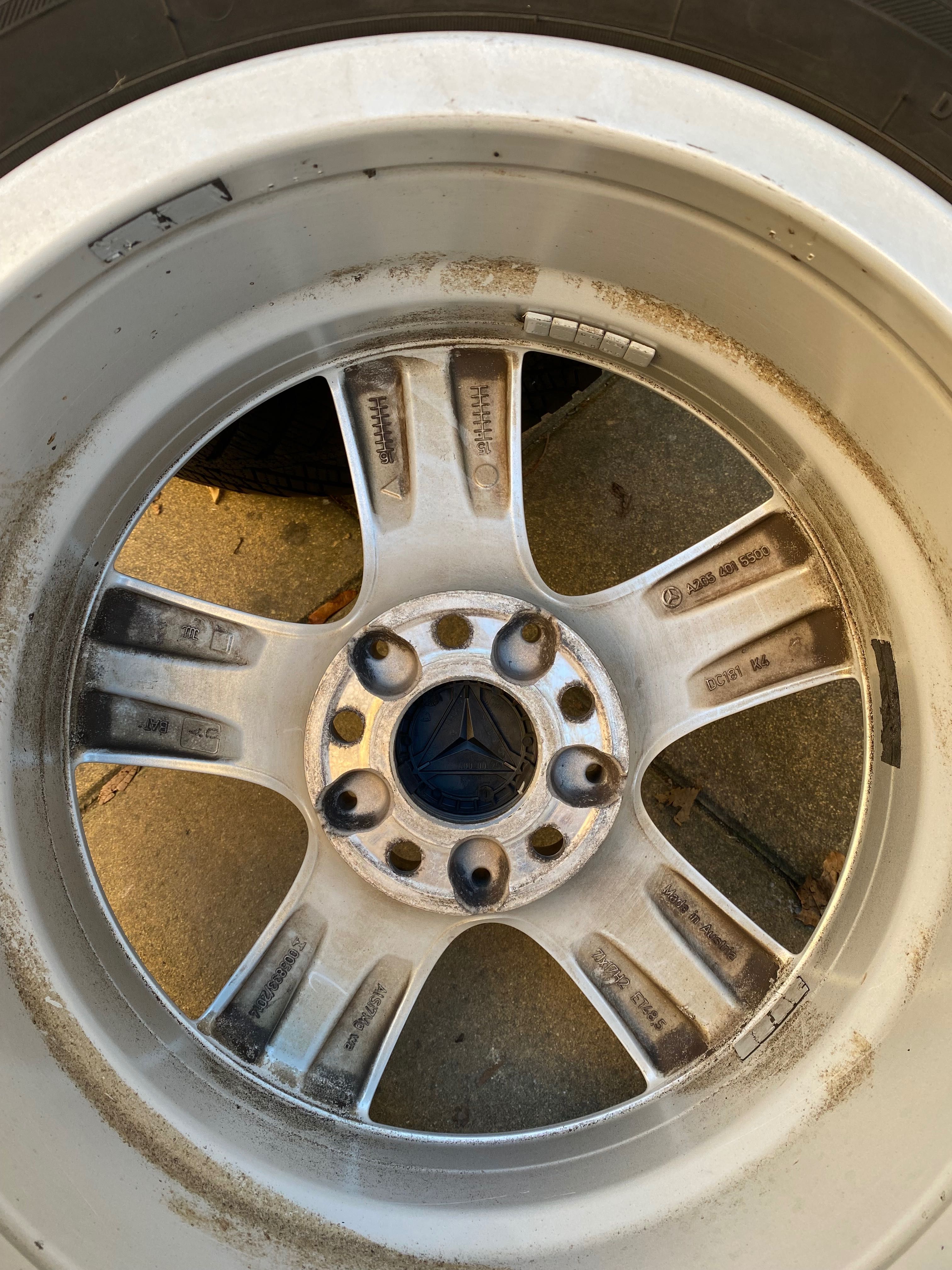 Джанти за Mercedes 17 цола с гуми goodyear