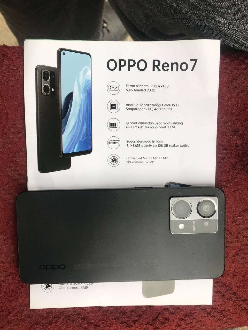 Oppo reno 7 13/128