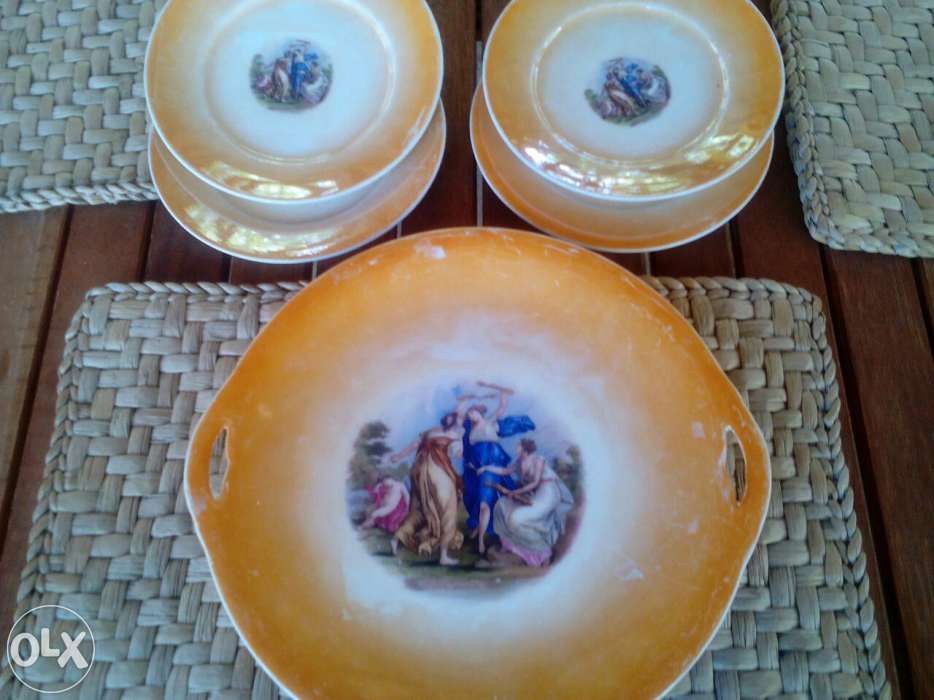 Set farfurii & platou vechi