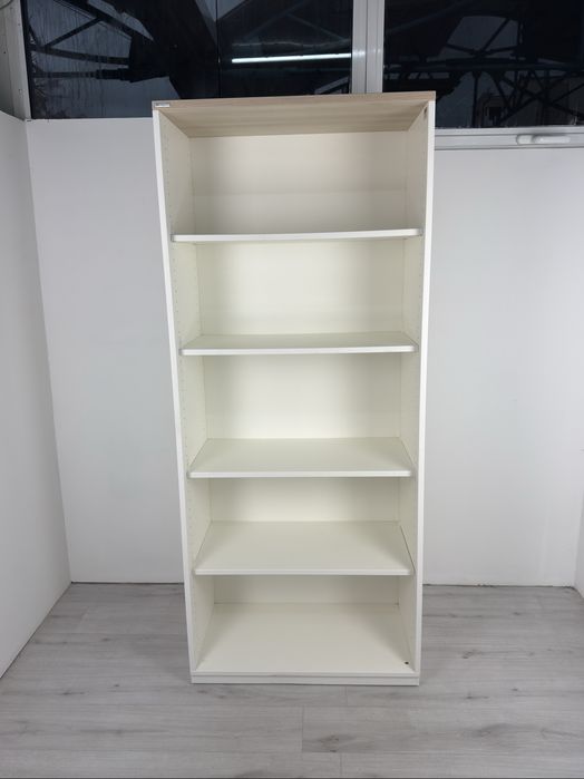 Практичен шкаф за съхранение на папки книги и други принадлежности бял