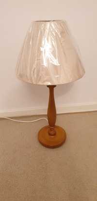 Lampa veioza vintage colectie lemn masiv hand made Anglia 1960