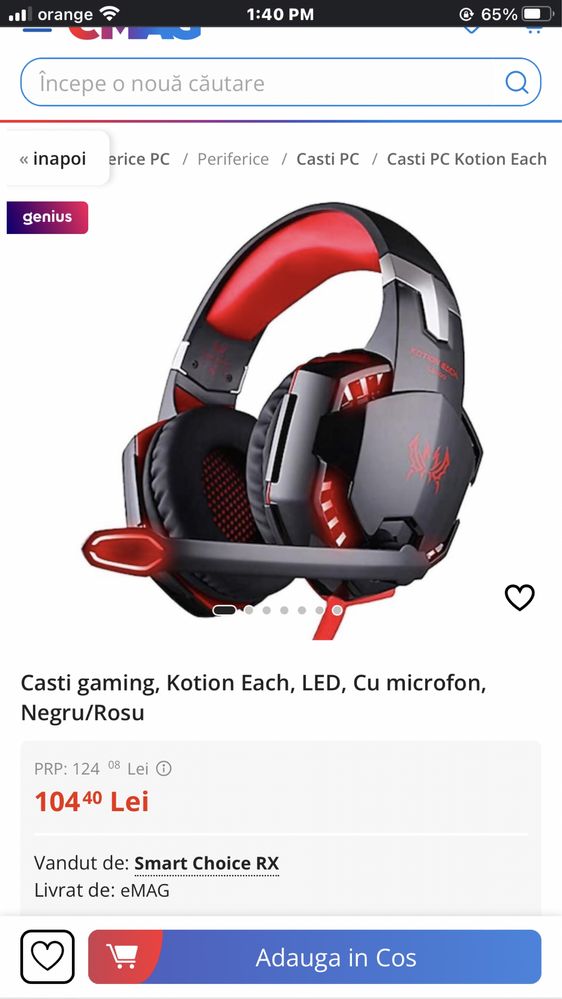 Casti gaming KOTION EACH G2000