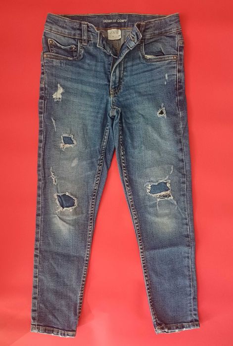 Комплект от 3бр. дънки Zara за момче -134см(9г)