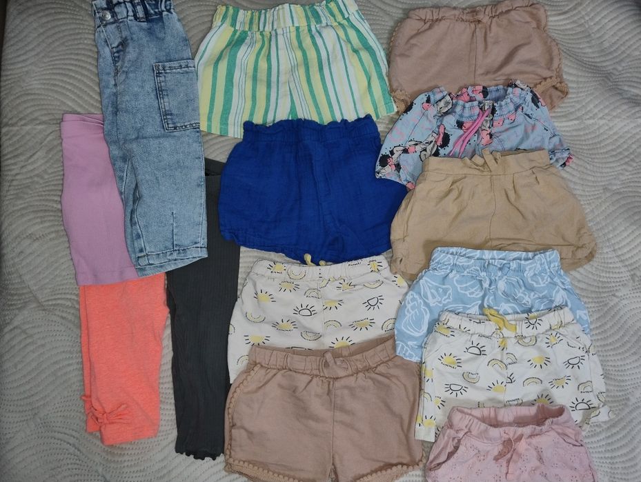 Lot pantaloni scurți fetițe 2-4 ani