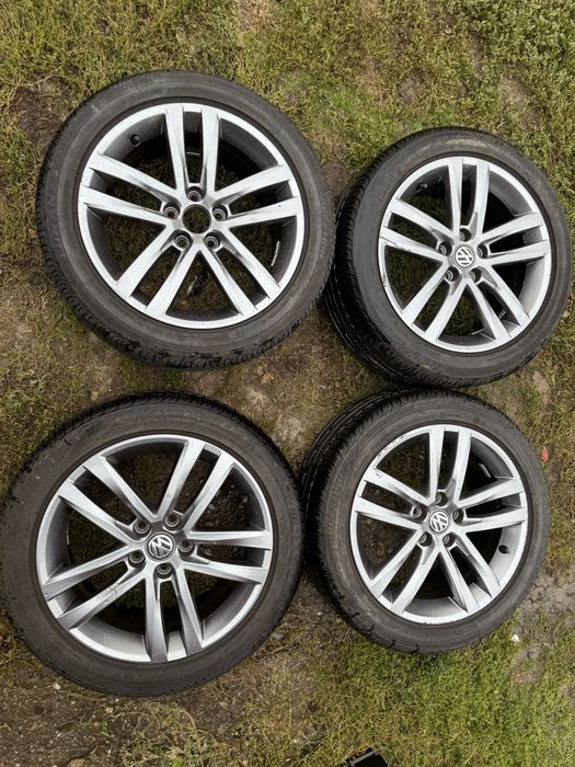 Jante Originale Volkswagen R16 + Cauciucuri NOI de vara