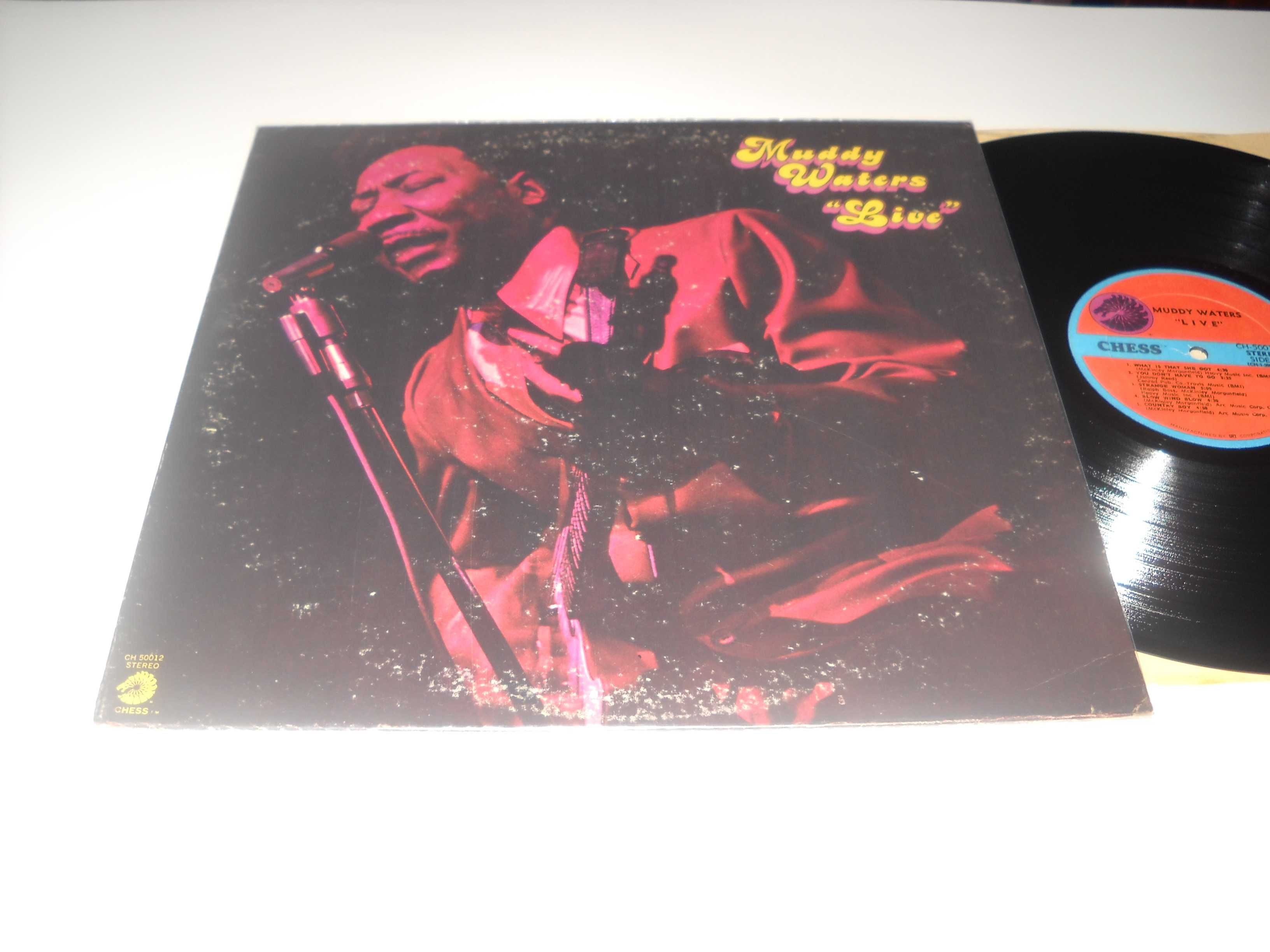 Muddy Waters: "Live" (At Mr. Kelly's)(1971, reed. 1977) vinil, USA, NM